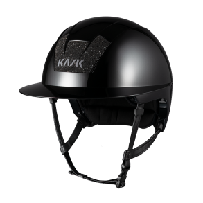 KASK Kooki Lady Ridehjelm - Sort Shine & Swarovski Carpet 