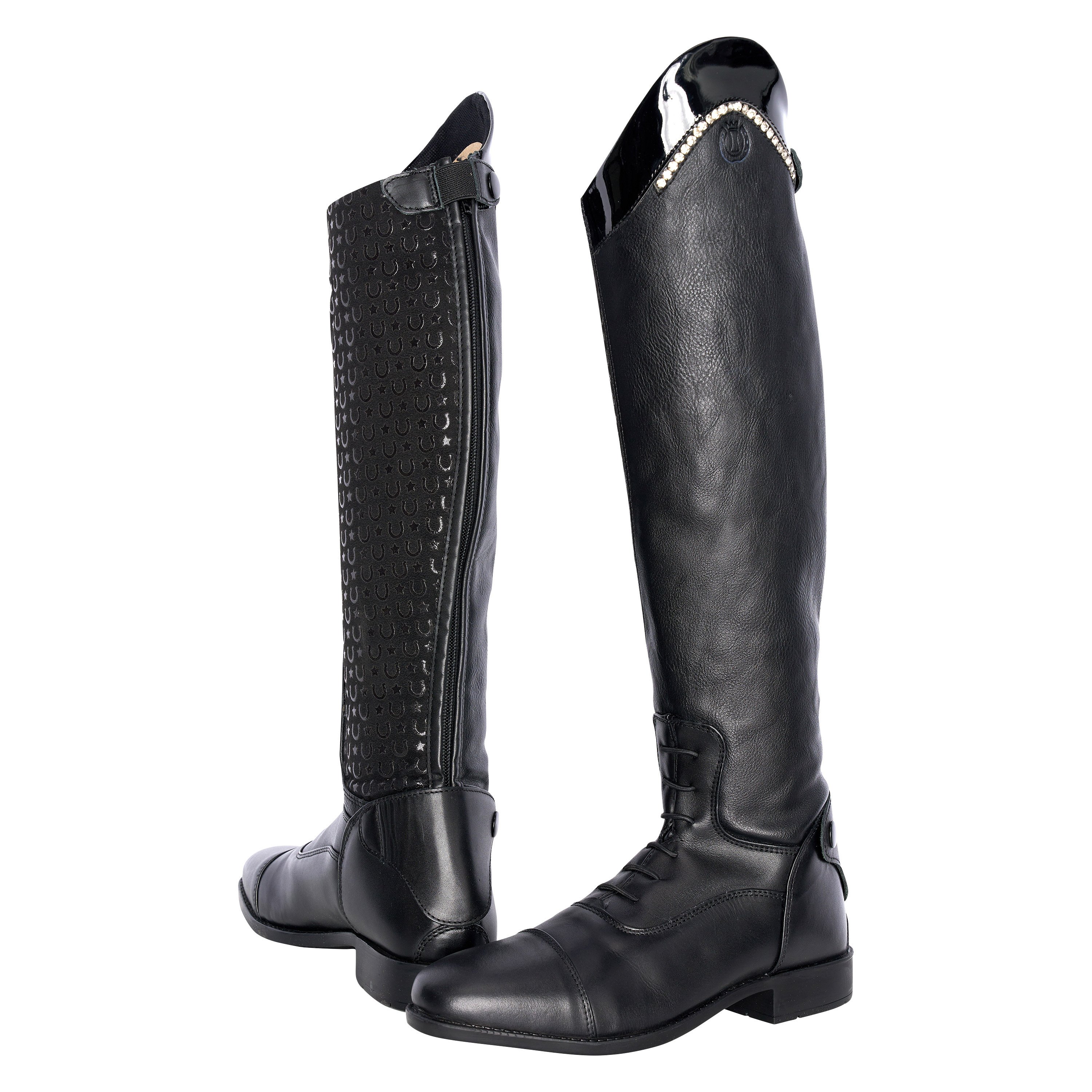 Imperial Riding IRHWalker Glam Junior Ridest�vle - Sort m. Lak & Glimmer
