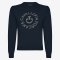 Cavalleria Toscana Orbit Cashmere Blend Crew Neck Junior Striktrje - Navy 