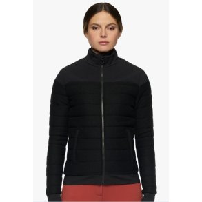 Cavalleria Toscana Wool & Jersey Quilted Jakke - Sort 