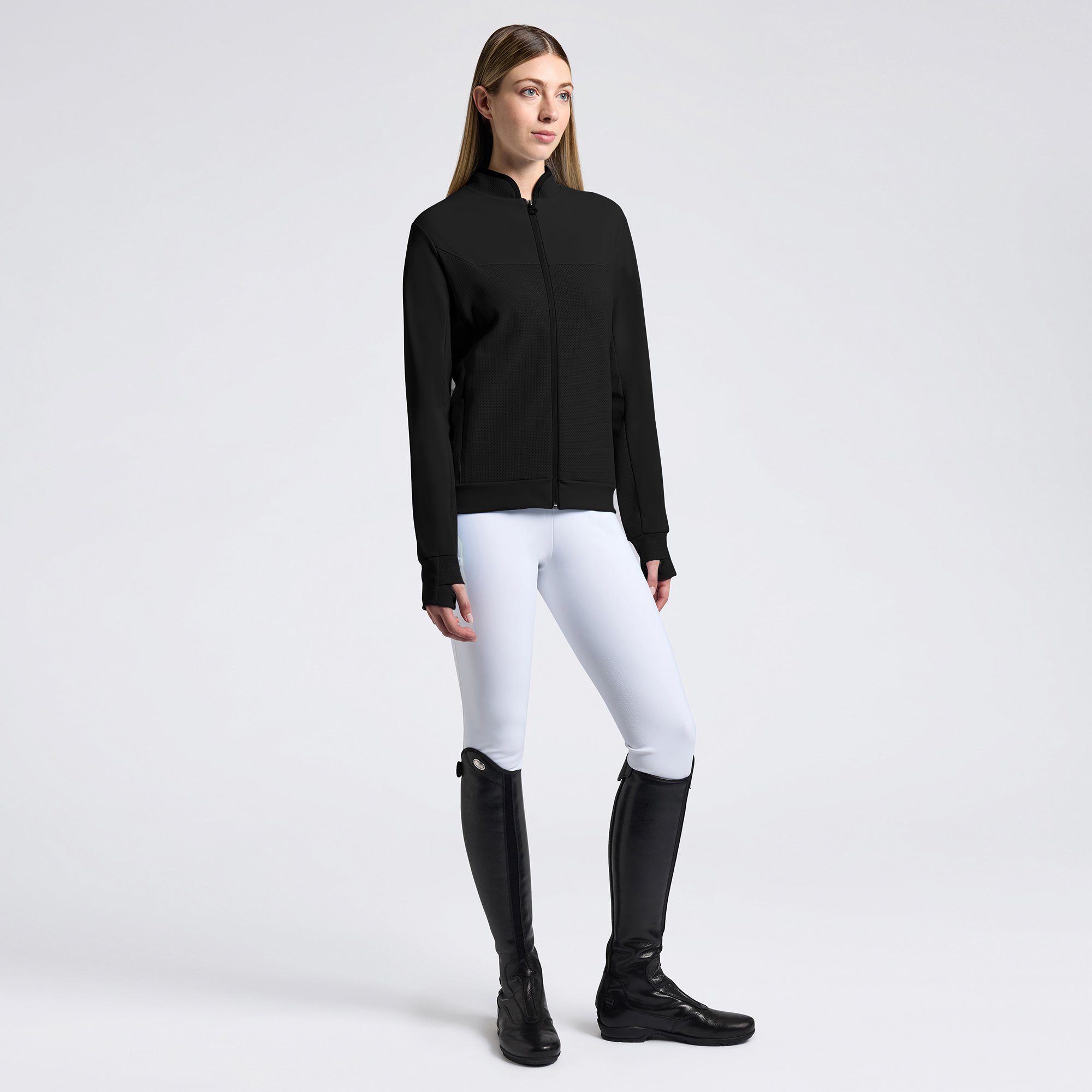 Cavalleria Toscana Crew Neck Tech Sweatshirt - Sort 