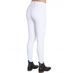 Montar Highwaist Grip Ridebukser - Hvid 