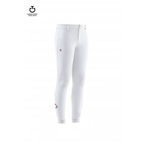 Cavalleria Toscana Line System Junior Ridebukser m. Grip - Hvid 