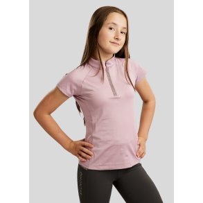 Montar MoLila Junior SS Polo - Candy Pink m. Champagne