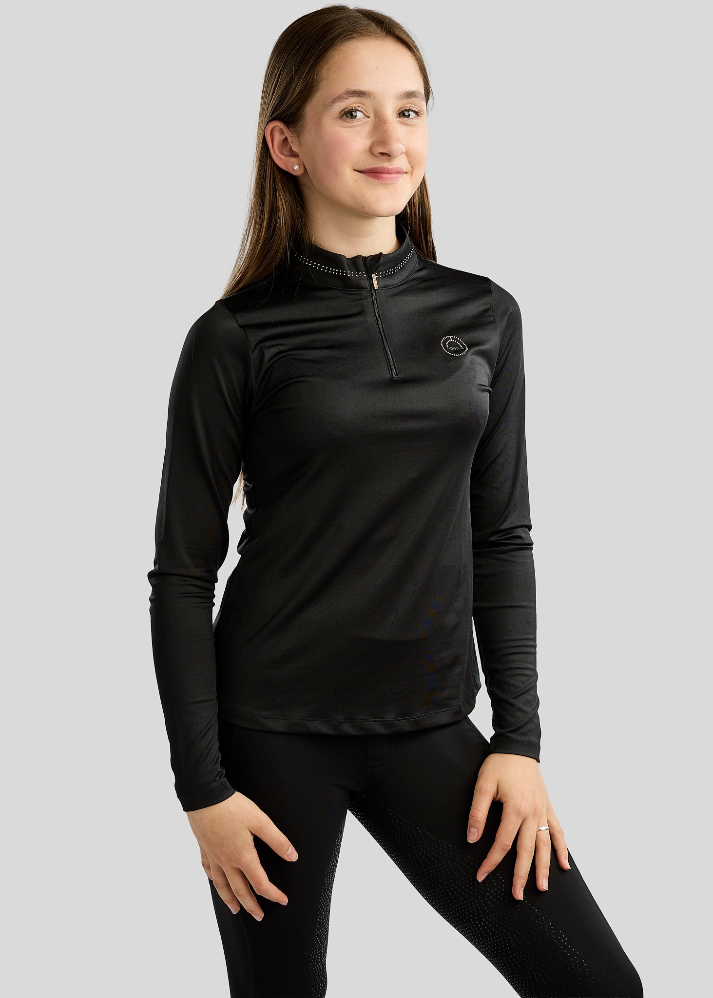 Montar MoEverlin Junior L/S Tr�je - Sort 