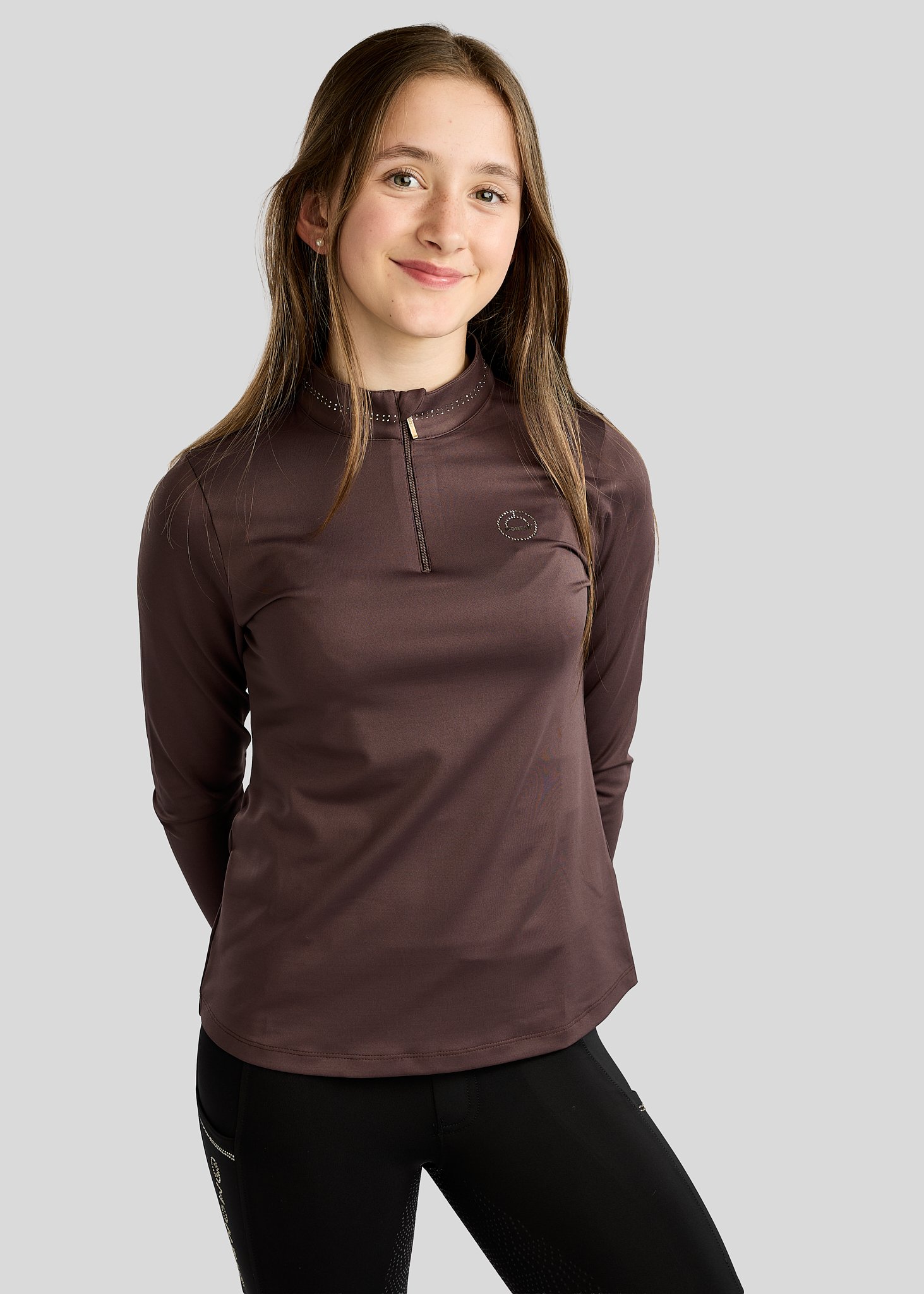 Montar MoEverlin Junior L/S Tr�je - Black Peony 