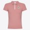 Cavalleria Toscana Comic Jersey S/S Junior Zip Polo - Dusty Rose 