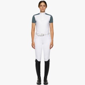 Cavalleria Toscana Showshirt - Hvid/Petrol 