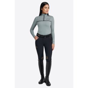 RG Jersey L/S Print Logo Training Zip - Grey 