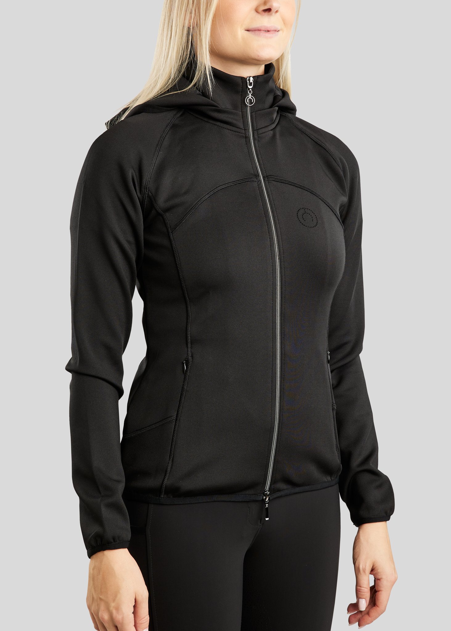 Montar Wendy Zip Softshell m. Lasercut - Sort 