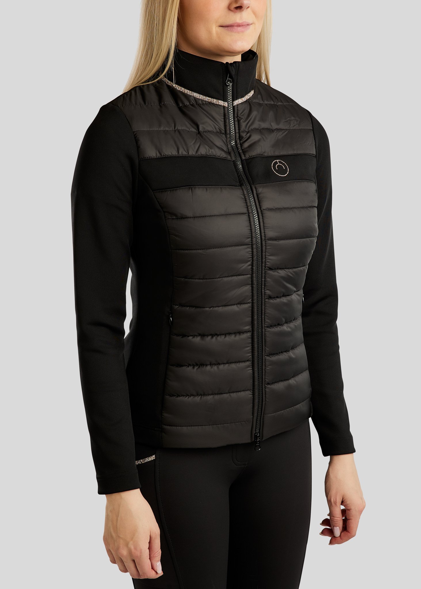 Montar MoLila Hybridjakke - Sort m. Champagne