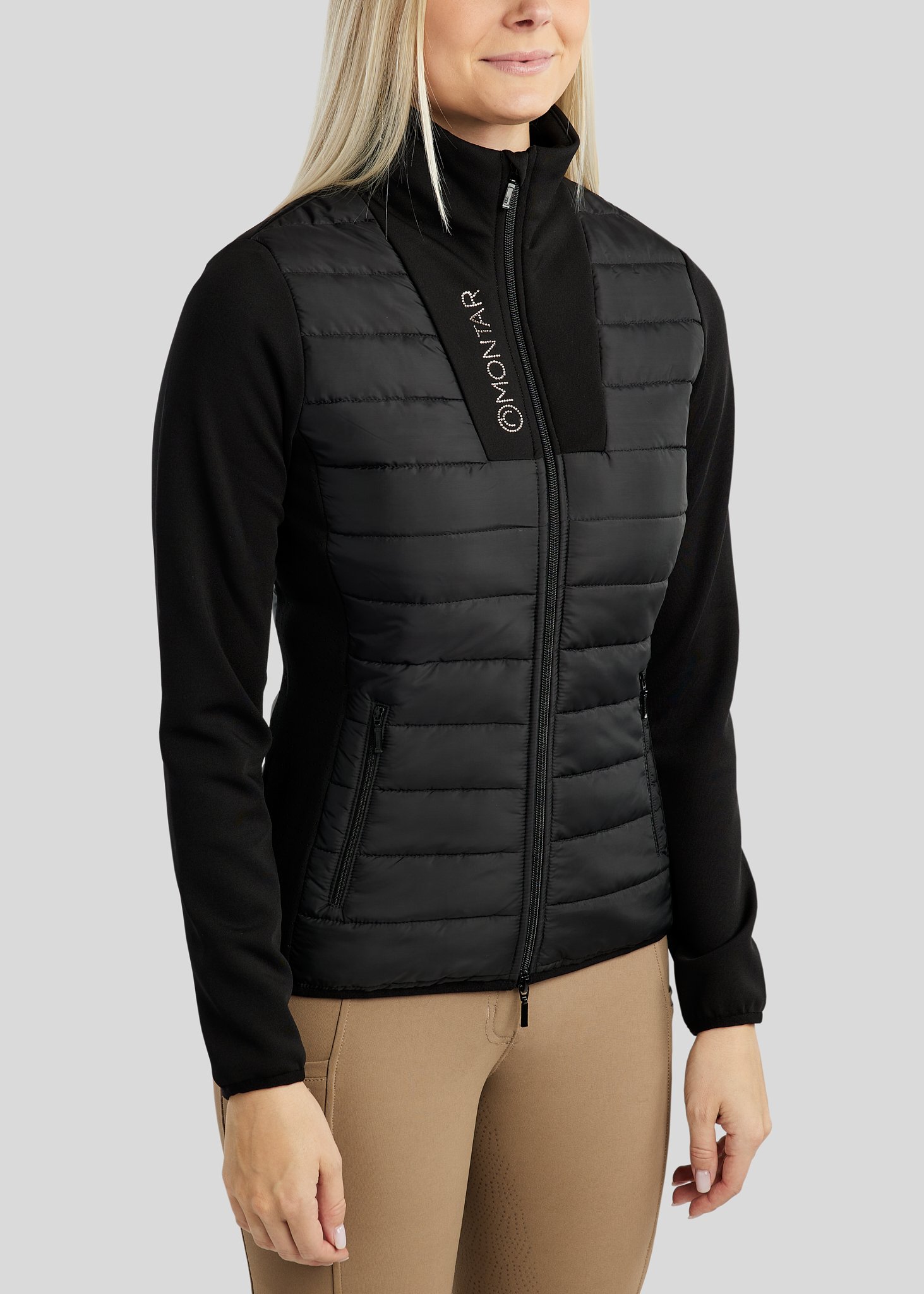 Montar MoCaroline Hybridjakke - Sort m. Champagne 