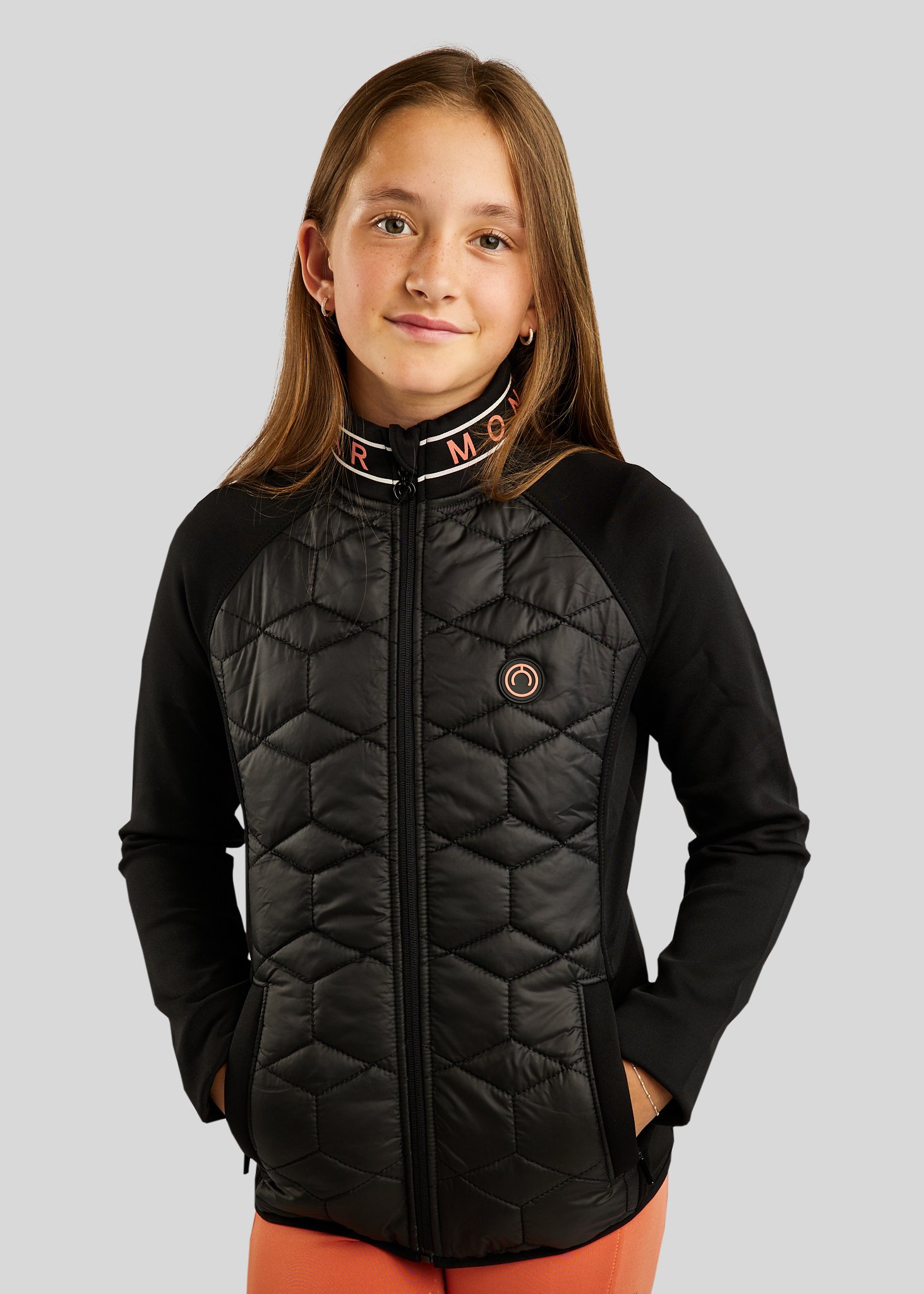 Montar Viv Ava Logo Junior Hybrid Jakke - Sort 