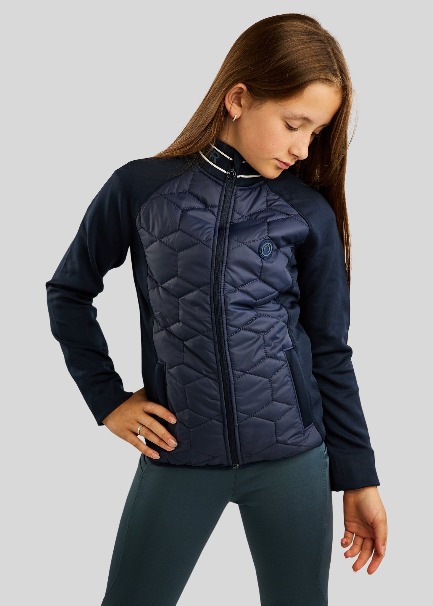Montar Viv Ava Logo Junior Hybridjakke - Navy 