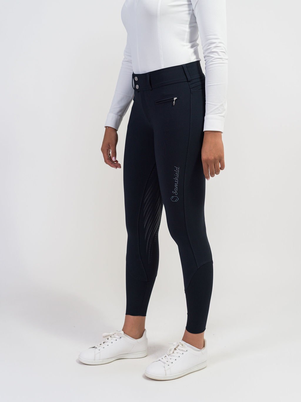 Samshield Clara Ridebukser - Navy Tone On Tone