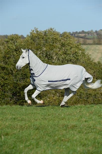 Bucas Sweet Itch Eksemd�kken - Silver m. Navy 