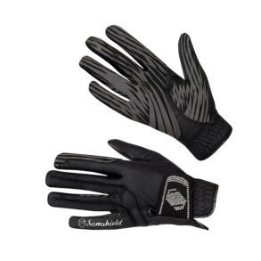Samshield V-Skin Swarovski Handsker - Sort m. Crystal 