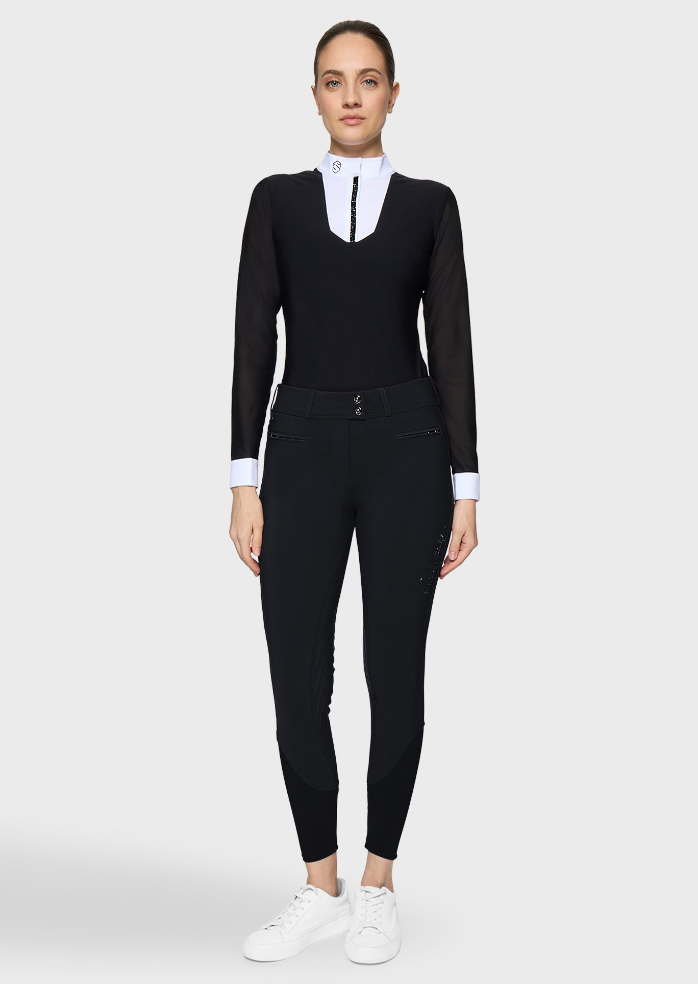 Samshield Clara Floral Ridebukser - Sort 