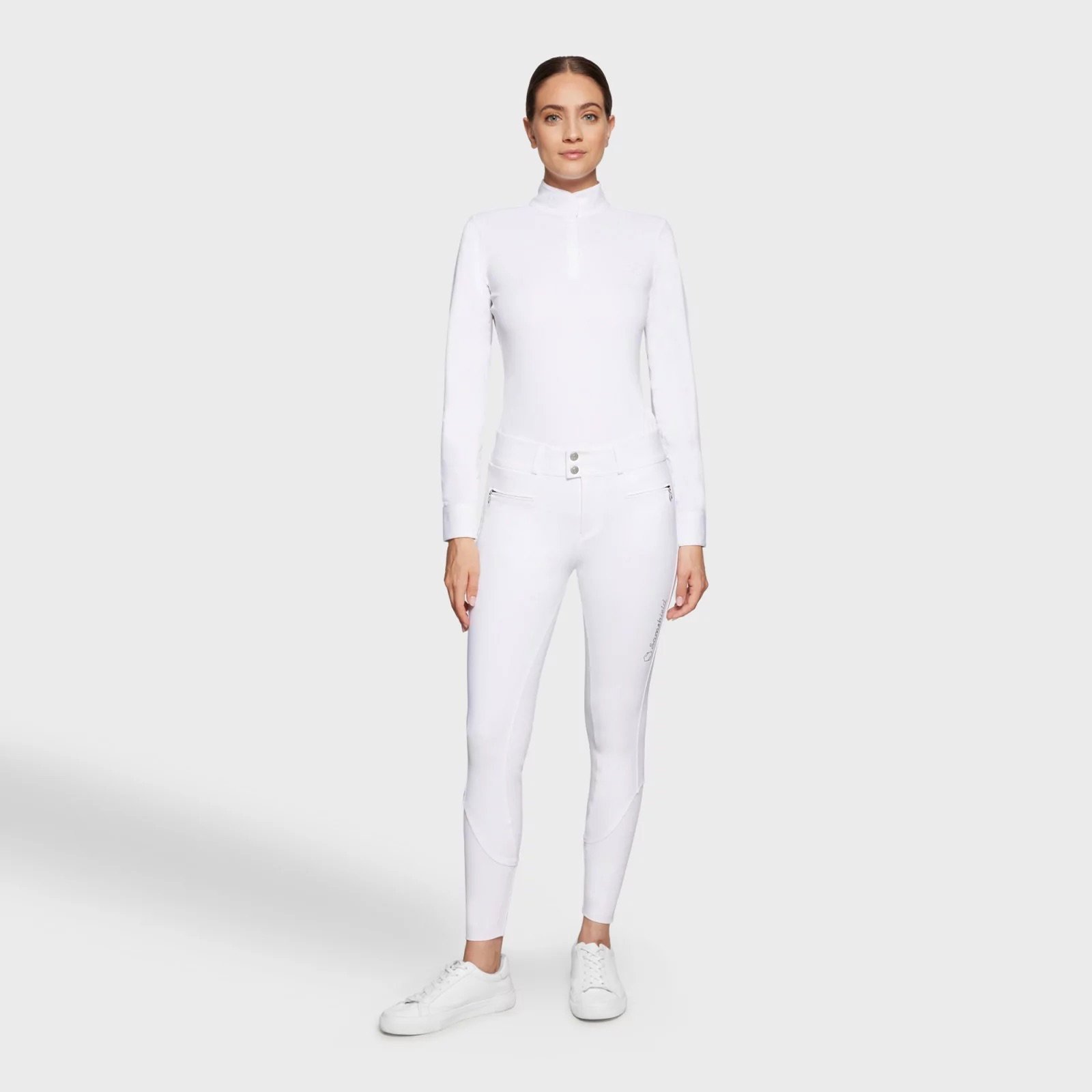 Samshield Clara Permanent Ridebukser m. Grip - Hvid 
