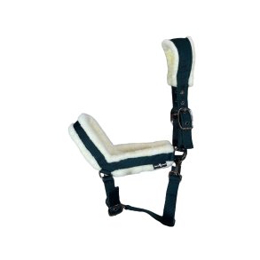 HorseGuard Anatomisk Grime m. Faux Fur - Darkest Spruce 