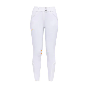 RG High Waist Ridebukser m. Fuld Grip - Hvid 