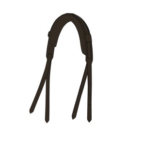 Catago Gentle Bridle Nakkestykke - Brun