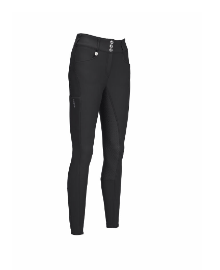 Pikeur Candela Winter Ridebukser m. Grip & Mobillomme - Sort 