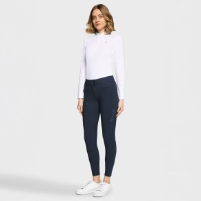 Samshield Chlo� Metal Dots Ridebukser m. Fuld Grip - Navy