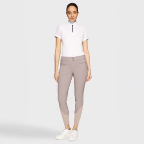 Samshield Chlo� Metal Dots Ridebukser m. Fuld Grip - Latte 