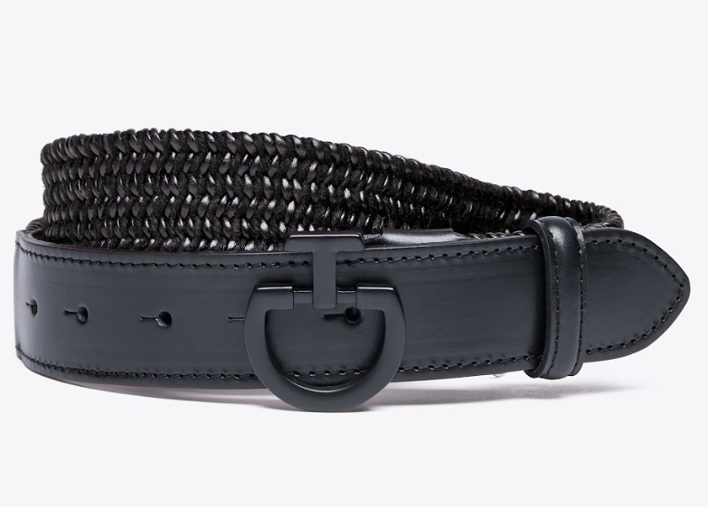 Cavalleria Toscana Leather & Wool Elastik Blte - Sort m. Oxideret 