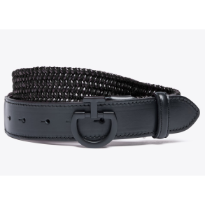 Cavalleria Toscana Leather & Wool Elastik Blte - Sort m. Oxideret 