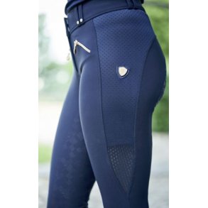 Covalliero Detroit Ridebukser m. Grip - Navy