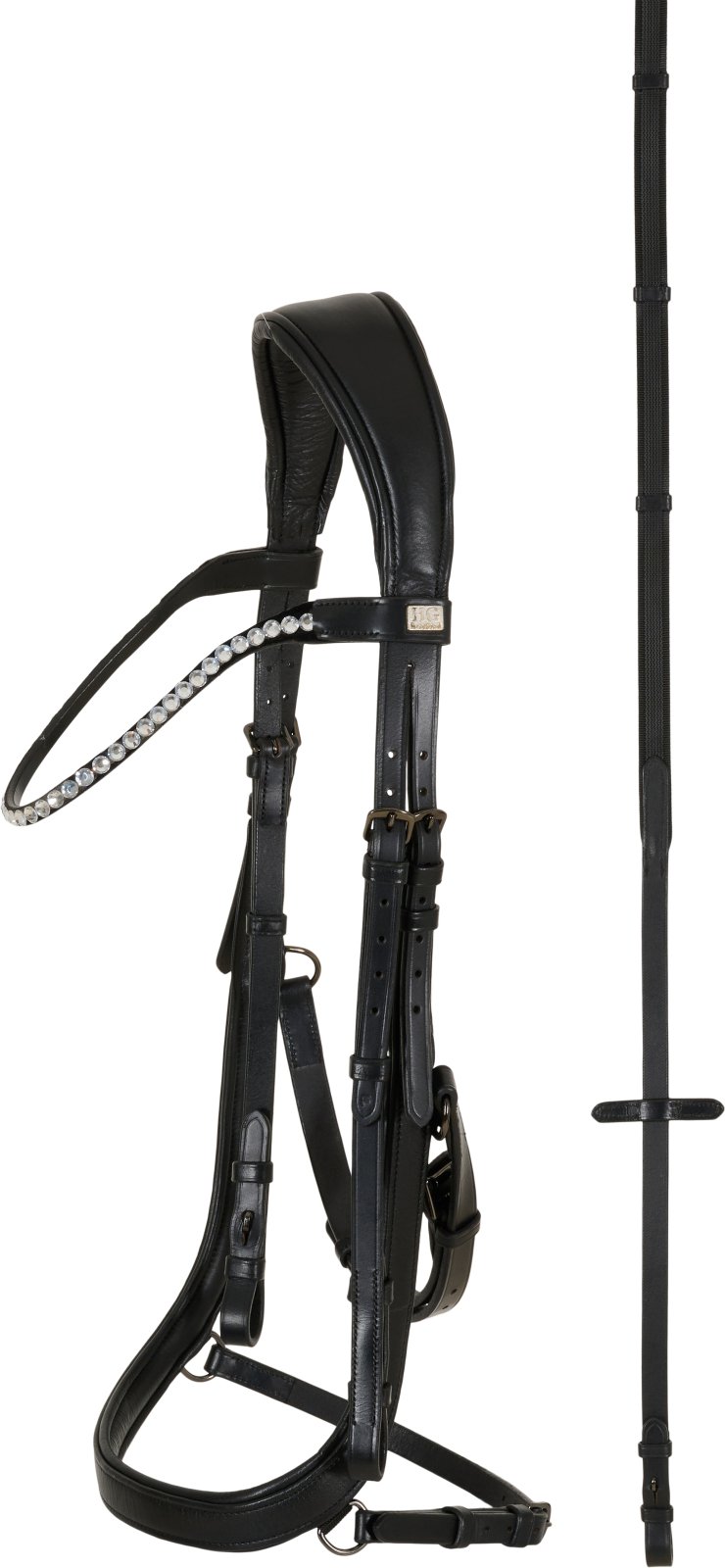 HorseGuard Vinja Anatomisk Trense - Sort 