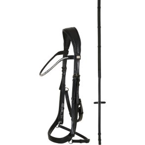 HorseGuard Vinja Anatomisk Trense - Sort 