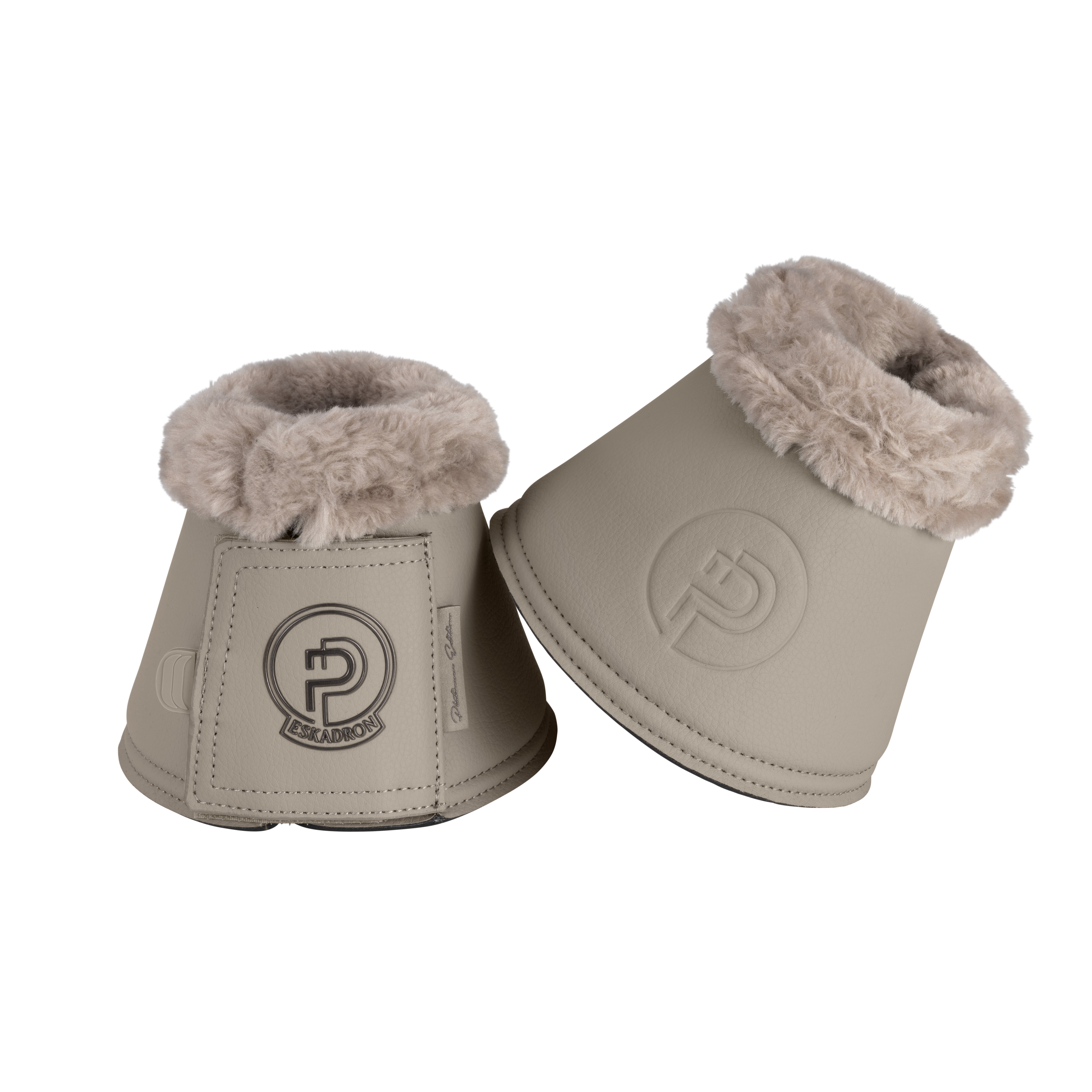 Eskadron Platinum Faux Leather Klokker m. Faux Fur - Pale Grey 