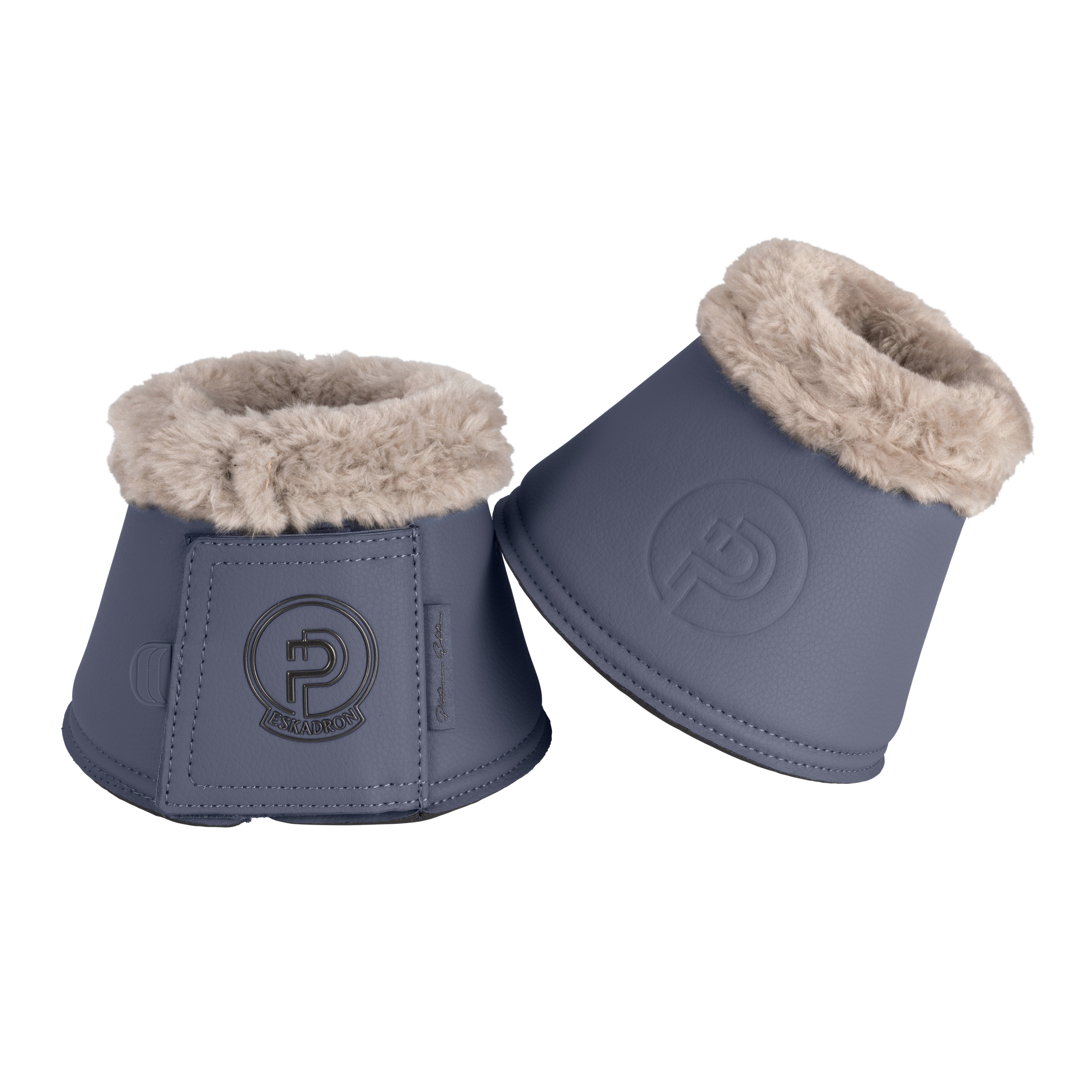 Eskadron Platinum Faux Leather Klokker m. Faux Fur - Slate Blue 