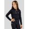 Montar Everly Junior L/S Polo - Navy m. Rosegold