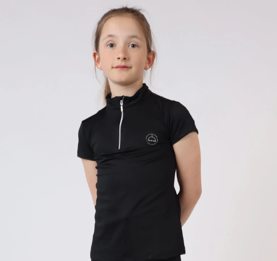 Montar Everly Junior S/S Polo - Sort 