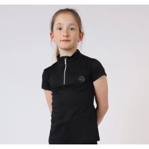 Montar Everly Junior S/S Polo - Sort m. Slv 