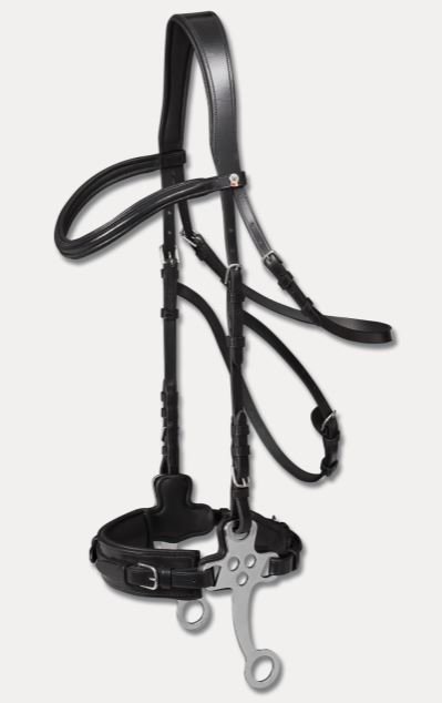 Waldhausen X-line Hackamore Trense - Sort 