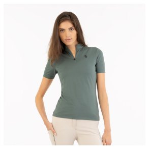 BR Ida Zip Up Polo - Balsam Green 