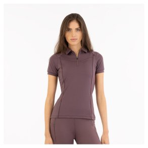 BR Inne Zip Up Polo - Huckleberry