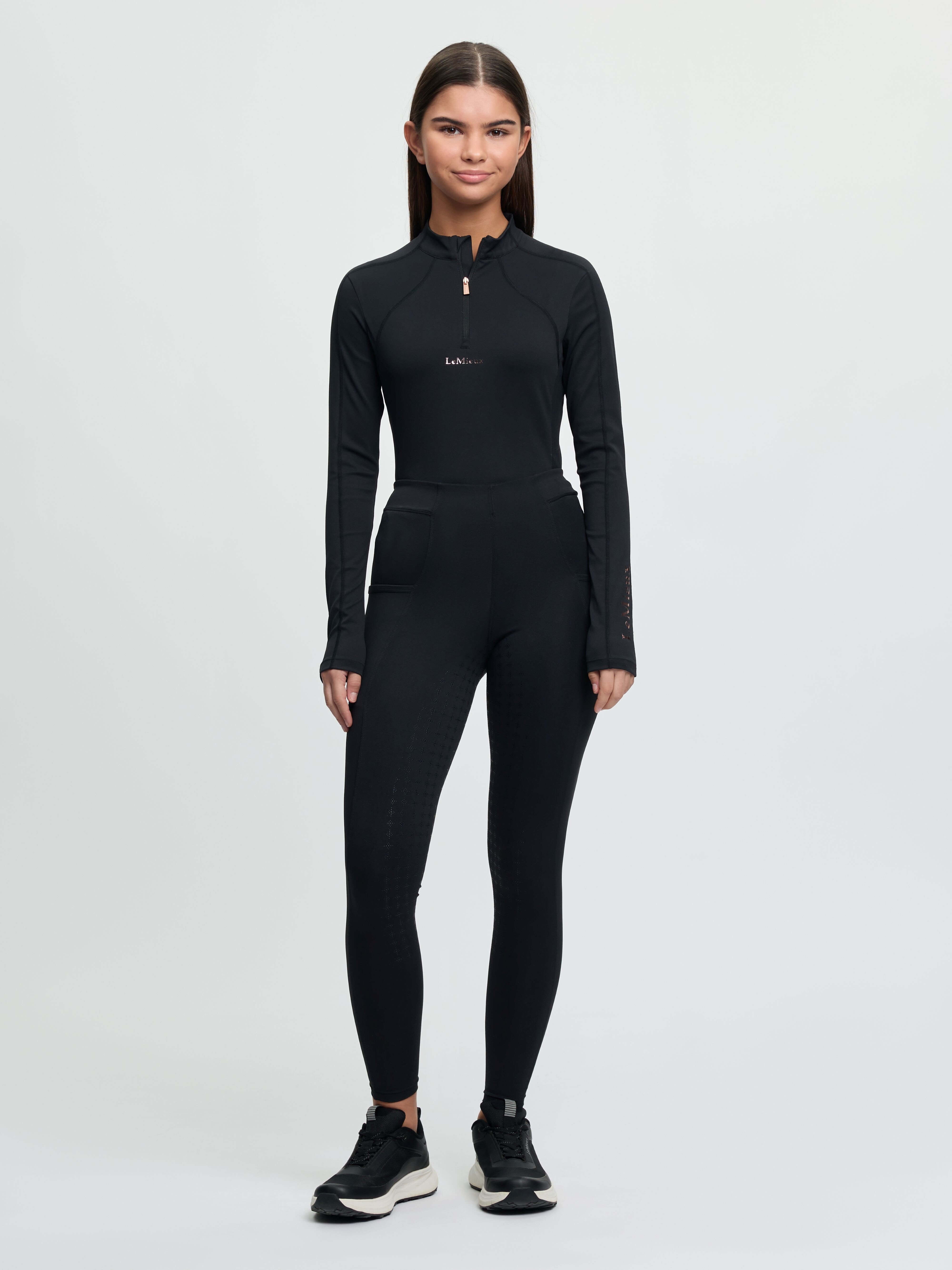LeMieux Brilliance Sparkle Orla Junior Tights - Sort 