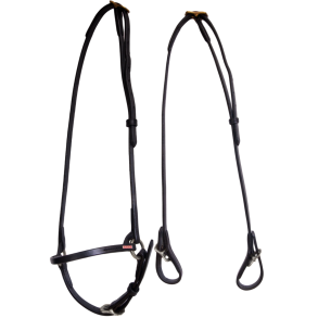 Karlslund Classic Hovedt�j m. Hannoveransk N�seb�nd - Sort m. Chrome 