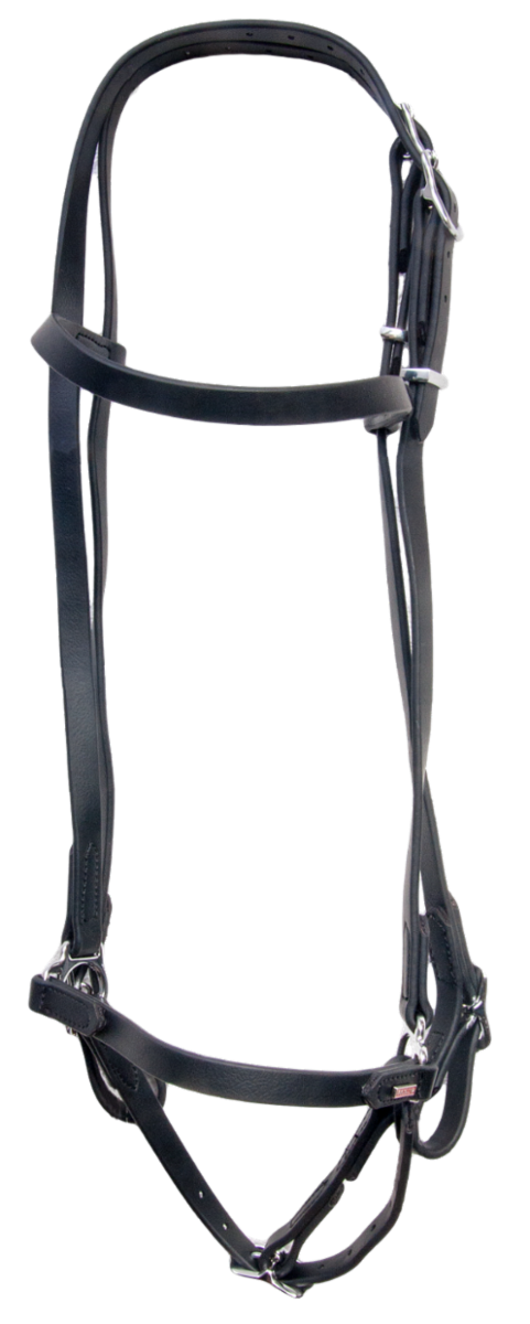 Karlslund Super Strap Trense m. Hannoveransk Nsebnd - Sort m. Chrome