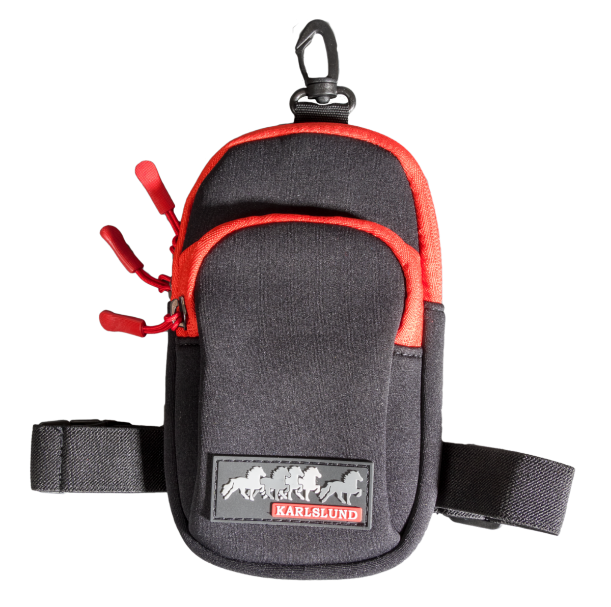 Karlslund Ride-bentaske - Sort m. R�d 