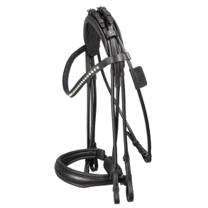 Equiline Rundsyet Kandar - Sort m. Stl & Crystal 