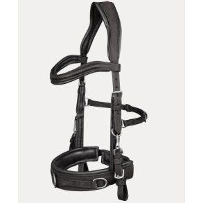 Waldhausen Cavesson Lder Kapsun - Sort