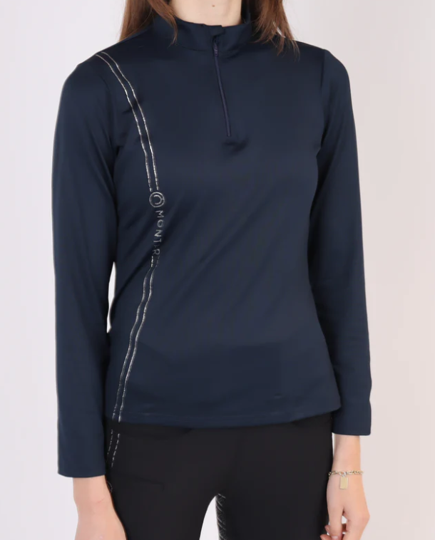 Montar Karen L/S Polo - Dark Navy m. Slv 