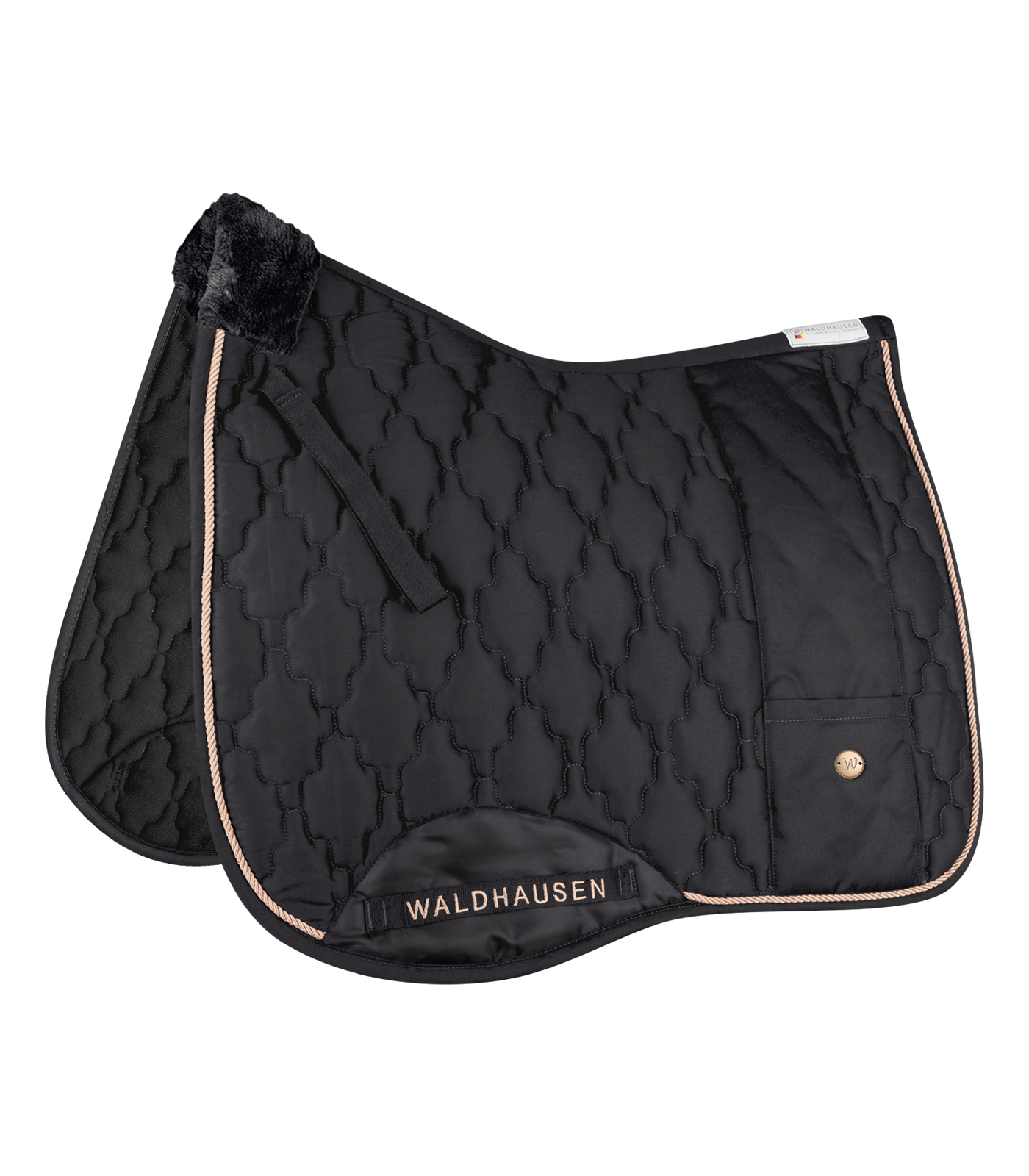 Waldhausen Modern Rose Underlag - Sort m. Guld 